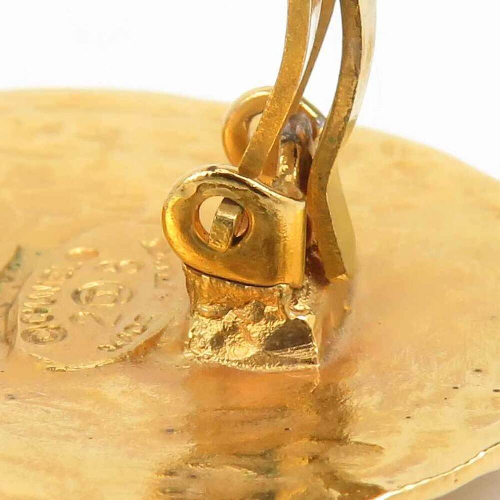 CHANEL Gold Logo Earrings - Picture 11 of 13